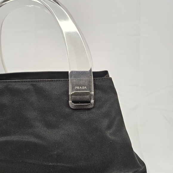 Prada Tessuto Nylon and Lucite Evening Tote Bag in Black - Picture 4 of 17